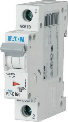 EATON PL7-C16/1 Miniature Circuit Breaker (MCB) 16A 1P C 262704 | Elektrika.lv