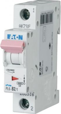 EATON PL6-C2/1 Miniature Circuit Breaker (MCB) 1P C 2A 286528 | Elektrika.lv