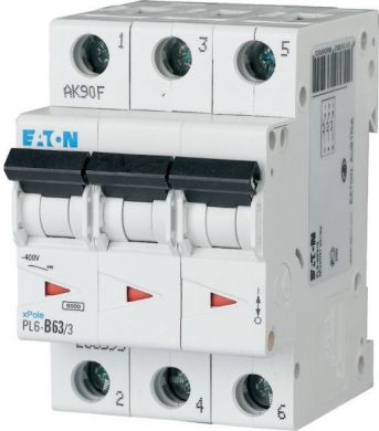 EATON PL6-C63/3 Aвтоматический выключатель 63A 3P C 286607 | Elektrika.lv