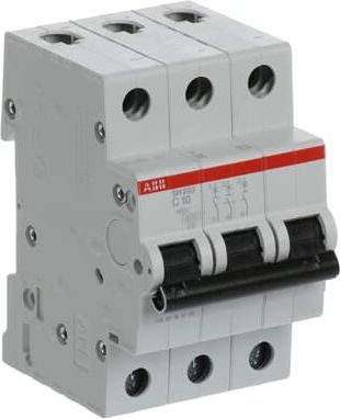 ABB SH203-C10 Автоматический выключатель 6kA 10A 3P 2CDS213001R0104 | Elektrika.lv