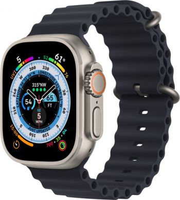 Apple Apple | Ocean Band Extension | 49 | Midnight | Fluoroelastomer | Strap fits 130–200mm wrists MQEF3ZM/A