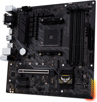 Asus Asus | TUF GAMING A520M-PLUS | Processor family  AMD | Processor socket AM4 | DDR4 | Memory slots 4 | Supported hard disk drive interfaces SATA, M.2 | Number of SATA connectors 4 | Chipset  AMD A520 | Micro ATX 90MB17F0-M0EAY0