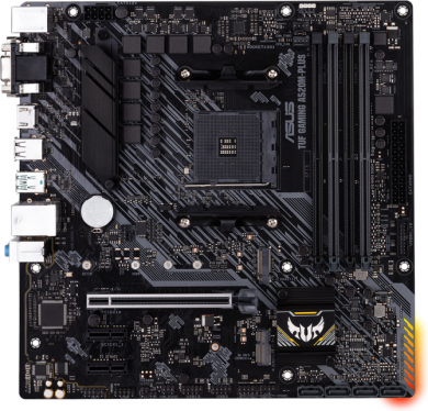 Asus Asus | TUF GAMING A520M-PLUS | Processor family  AMD | Processor socket AM4 | DDR4 | Memory slots 4 | Supported hard disk drive interfaces SATA, M.2 | Number of SATA connectors 4 | Chipset  AMD A520 | Micro ATX 90MB17F0-M0EAY0