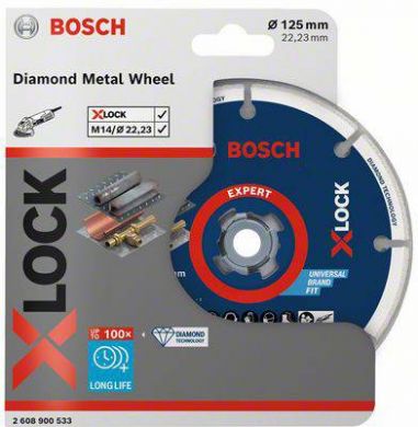 BOSCH Diamond cutting disc X-LOCK 125mm 2608900533 | Elektrika.lv