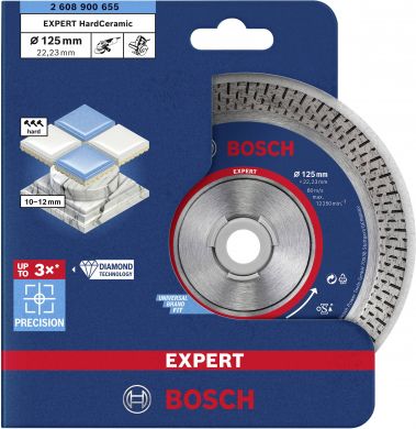 BOSCH Diamond cutting disk HardCeramic 125x22.23x1.4 2608900655 | Elektrika.lv