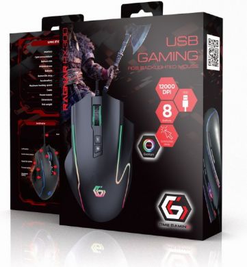Gembird Gembird | USB gaming RGB backlighted mouse | MUSG-RAGNAR-RX300 | Optical mouse | Black MUSG-RAGNAR-RX300