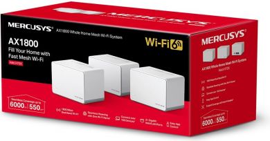 Mercusys Wireless Router MERCUSYS 3-pack Mesh Wi-Fi 6 HALOH70X(3-PACK) HALOH70X-3-PACK- | Elektrika.lv