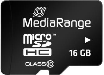 Mediarange MEMORY MICRO SDHC 16GB C10/W/ADAPTER MR958 MEDIARANGE MR958 | Elektrika.lv