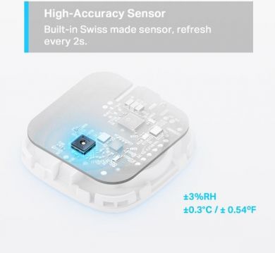 Tp-Link Smart home temperature&humidit sensor, white TAPOT310 | Elektrika.lv