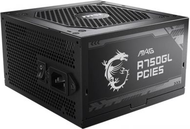 MSI Power Supply MSI 750 Watts Efficiency 80 PLUS GOLD PFC Active MAGA750GLPCIE5 MAGA750GLPCIE5 | Elektrika.lv