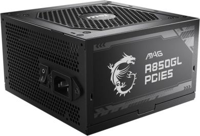 MSI Power Supply MSI 850 Watts Efficiency 80 PLUS GOLD PFC Active MAGA850GLPCIE5 MAGA850GLPCIE5 | Elektrika.lv