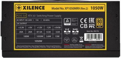 Xilence Power Supply XILENCE 1050 Watts Efficiency 80 PLUS GOLD PFC Active XN176 XN176 | Elektrika.lv