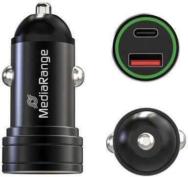 Mediarange MOBILE CHARGER CAR 20W/MRMA120 MEDIARANGE MRMA120 | Elektrika.lv