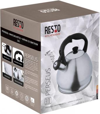 Resto Kitchenware WHISTLING KETTLE 3.0L/90602 RESTO 90602 | Elektrika.lv