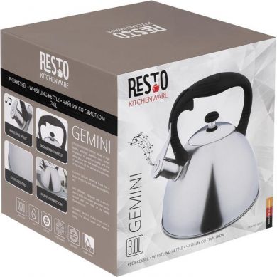 Resto Kitchenware WHISTLING KETTLE 3.0L/90601 RESTO 90601 | Elektrika.lv