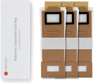 Roborock Vacuum Cleaner Accessory ROBOROCK Disposable Dust Bag 3pcs White For S7 White/S7 MaxV White/ S7 Black/ MaxV Black/S7 White+/S7 Black+ 8.02.0101 8.02.0101 | Elektrika.lv