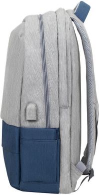 Rivacase NB BACKPACK ANTI-THEFT 17.3"/7567 GREY/DARK BLUE RIVACASE 7567GREY/DARKBLUE | Elektrika.lv