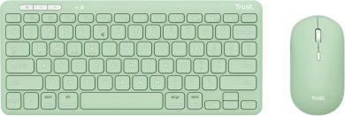 TRUST KEYBOARD +MOUSE WRL LYRA/GREEN 24942 TRUST 24942 | Elektrika.lv
