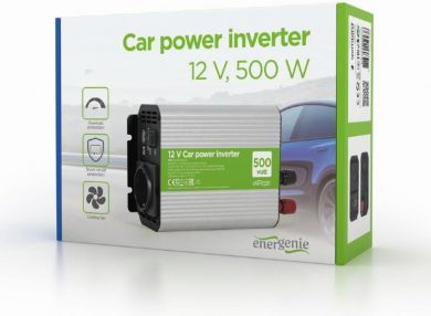 Gembird POWER INVERTER CAR 12V 500W/EG-PWC500-01 GEMBIRD EG-PWC500-01 | Elektrika.lv