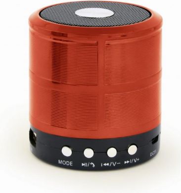 Gembird Portable Speaker GEMBIRD Red Portable/Wireless 1xMicro-USB 1xStereo jack 3.5mm 1xMicroSD Card Slot Bluetooth SPK-BT-08-R SPK-BT-08-R | Elektrika.lv
