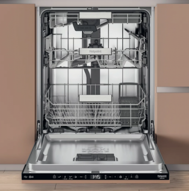 Hotpoint Built-in | Dishwasher | H8I HT40 L | Width 60 cm | Number of place settings 14 | Number of programs 8 | Energy efficiency class C | Display | Does not apply H8I HT40 L