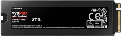 Samsung SSD SAMSUNG 990 PRO with Heatsink 2TB M.2 PCIE NVMe MLC Write speed 6900 MBytes/sec Read speed 7450 MBytes/sec 2.3mm TBW 1200 TB MTBF 1500000 hours MZ-V9P2T0CW MZ-V9P2T0CW | Elektrika.lv