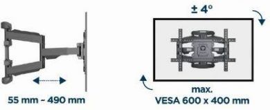 Gembird TV SET ACC WALL MOUNT 32-75"/WM-75ST-02 GEMBIRD WM-75ST-02 | Elektrika.lv