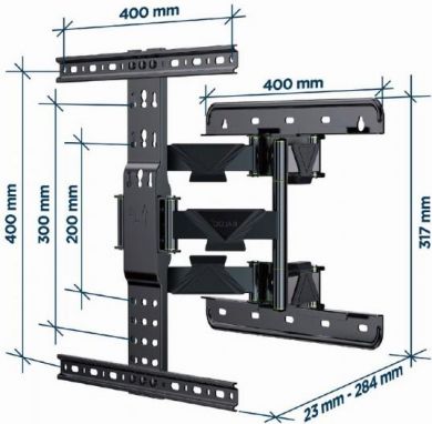 Gembird TV SET ACC WALL MOUNT 32-65"/WM-65ST-01 GEMBIRD WM-65ST-01 | Elektrika.lv
