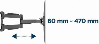 Gembird TV SET ACC WALL MOUNT 32-58"/WM-58ST-01 GEMBIRD WM-58ST-01 | Elektrika.lv