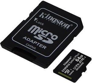 Kingston MEMORY MICRO SDXC 64GB UHS-I/3PACK SDCS2/64GB-3P1A KINGSTON SDCS2/64GB-3P1A | Elektrika.lv