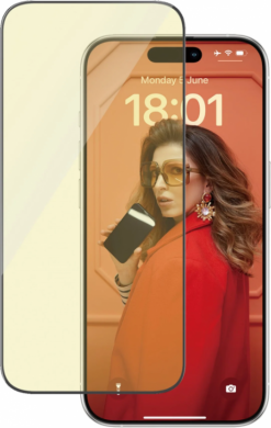 PanzerGlass PanzerGlass | Screen protector | Apple | iPhone 15 Pro | Glass | Clear | Ultra-Wide Fit; Easy installation; Fingerprint resistant; Anti-blue light; Anti-reflective; Anti-yellowing | Eyecare 2814