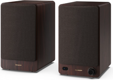 Sharp Sharp CP-SS30 Bookshelf Speakers, Brown | Sharp | Speakers | CP-SS30(BR) Bookshelf | 60 W | Bluetooth | Brown | Wireless connection CP-SS30 BR