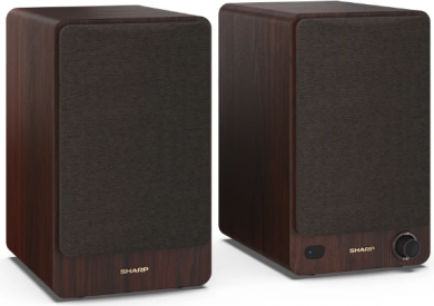 Sharp Sharp CP-SS30 Bookshelf Speakers, Brown | Sharp | Speakers | CP-SS30(BR) Bookshelf | 60 W | Bluetooth | Brown | Wireless connection CP-SS30 BR
