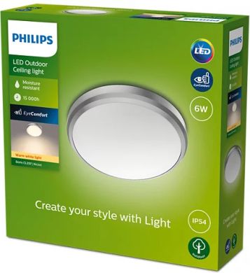 Philips Уличный потолочный светильник Doris 6W 4000K IP54 HV 929003190701 | Elektrika.lv