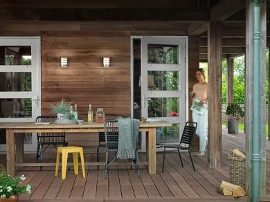 Philips Wall light with sensor LED Python IR inox 230V 6W 2700K 600Lm IP44 915005197401 | Elektrika.lv