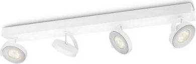 Philips Griestu četrkāršais gaismeklis LED CLOCKWORK bar/tube white 4x4.5W SELV 18W 2700K 2000Lm IP20 915005306101 | Elektrika.lv