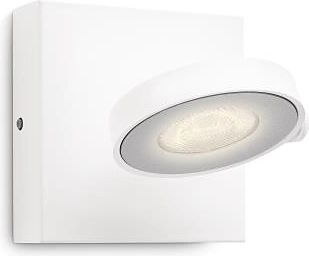 Philips Sienas gaismeklis LED CLOCKWORK single spot white SELV 4.5W 2700K 500Lm IP20 915005306201 | Elektrika.lv