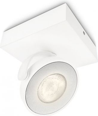Philips Wall light LED CLOCKWORK single spot white SELV 4.5W 2700K 500Lm IP20 915005306201 | Elektrika.lv