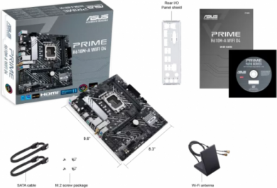 Asus Asus PRIME H610M-A WIFI D4 Processor family Intel, Processor socket LGA1700, DDR4 DIMM, Memory slots 2, Supported hard disk drive interfaces 	SATA, M.2, Number of SATA connectors 4, Chipset  Intel H610, mATX 90MB1C80-M0EAY1 | Elektrika.lv