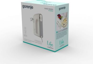 GORENJE Gorenje Mixer M420CW Hand Mixer, 450 W, Number of speeds 5, Turbo mode, White M420CW | Elektrika.lv