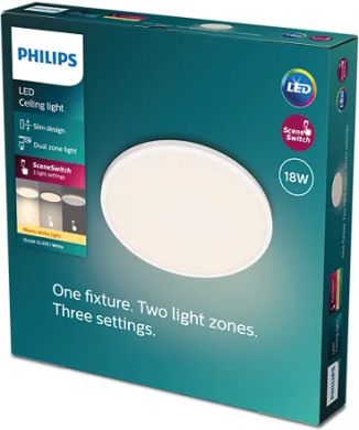 Philips Griestu gaismeklis LED Ozziet CL570 SS RD 18W 2700K 1800lm HV 06 Balts 929003196101 | Elektrika.lv