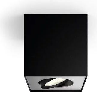 Philips Griestu gaismeklis LED BOX single spot black SELV 4.5W 500Lm IP20 915005528001 | Elektrika.lv
