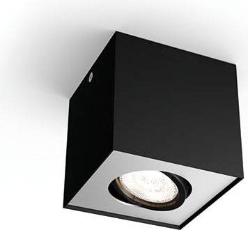 Philips Потолочный светильник LED BOX single spot black SELV 4.5W 500Lm IP20 915005528001 | Elektrika.lv