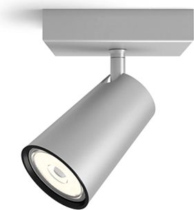 Philips Потолочный светильник PAISLEY single spot aluminium NW 230V 5.5W IP20 915005529001 | Elektrika.lv
