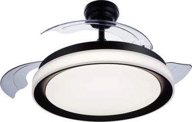 Philips LED ceiling fan light Bliss DC 28W+35W TW 4500lm 2700/5500/4000K Black 929003184501 | Elektrika.lv