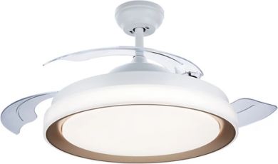 Philips LED ceiling fan light Bliss DC 28W+35W TW 4500lm 2700/5500/4000K Gold/White 929003184601 | Elektrika.lv