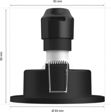 Philips Встраиваемый светильник Xamento Hue 1x57W GU10 230lm/350lm 2000-6500K IP44 черный 929003526101 | Elektrika.lv