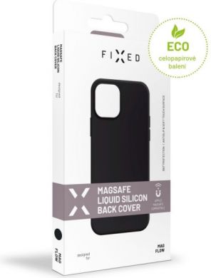  Fixed | MagFlow with MagSafe support | Back cover | Apple | iPhone 14 Pro | Liquid silicon | Black FIXFLM-930-BK
