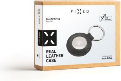 Fixed Fixed | Case for AirTag | Genuine cowhide | Black FIXWAT-C2-BK