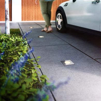 Philips Outdoor inground fitting luminaire LED Crust recessed inox 230V 17356/47/P, myGarden 17356/47/P0 3W 2700K 270Lm IP67 915005395601 | Elektrika.lv